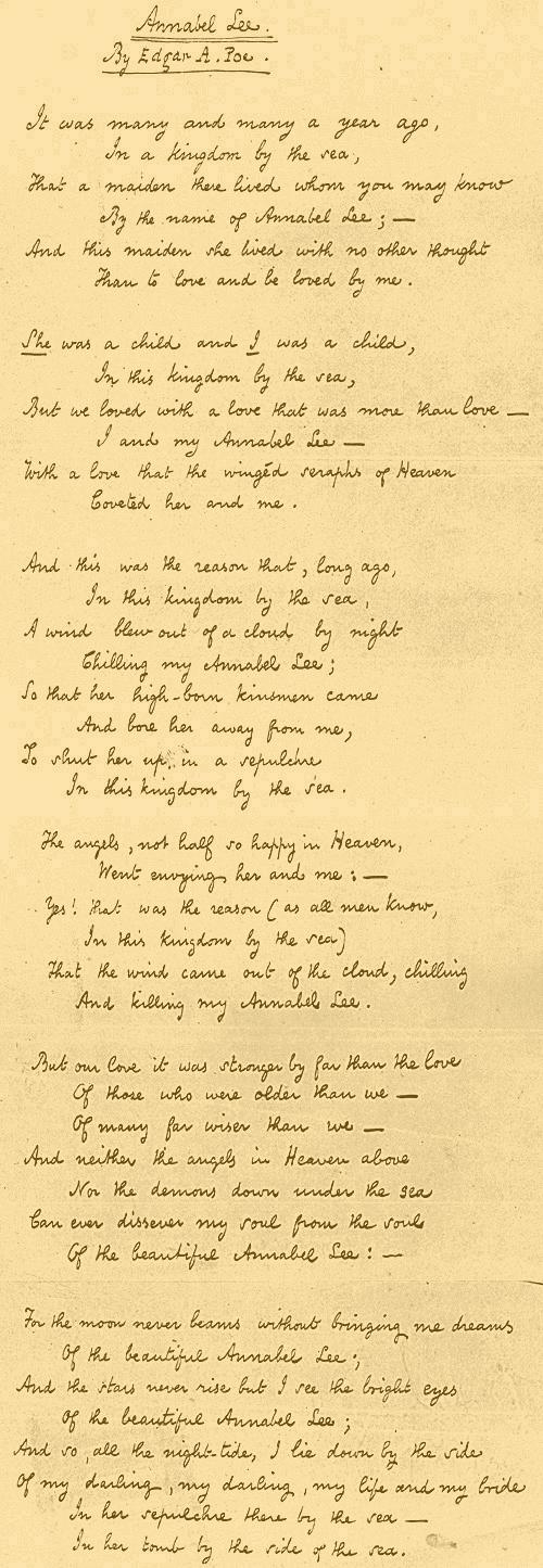 Illustration for Annabel Lee